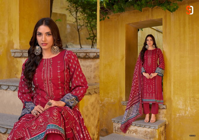 Bin Saeed Lawn Collection Vol 10 By Shraddha Embroidery Cotton Pakistani Suit Wholesalers In Delhi